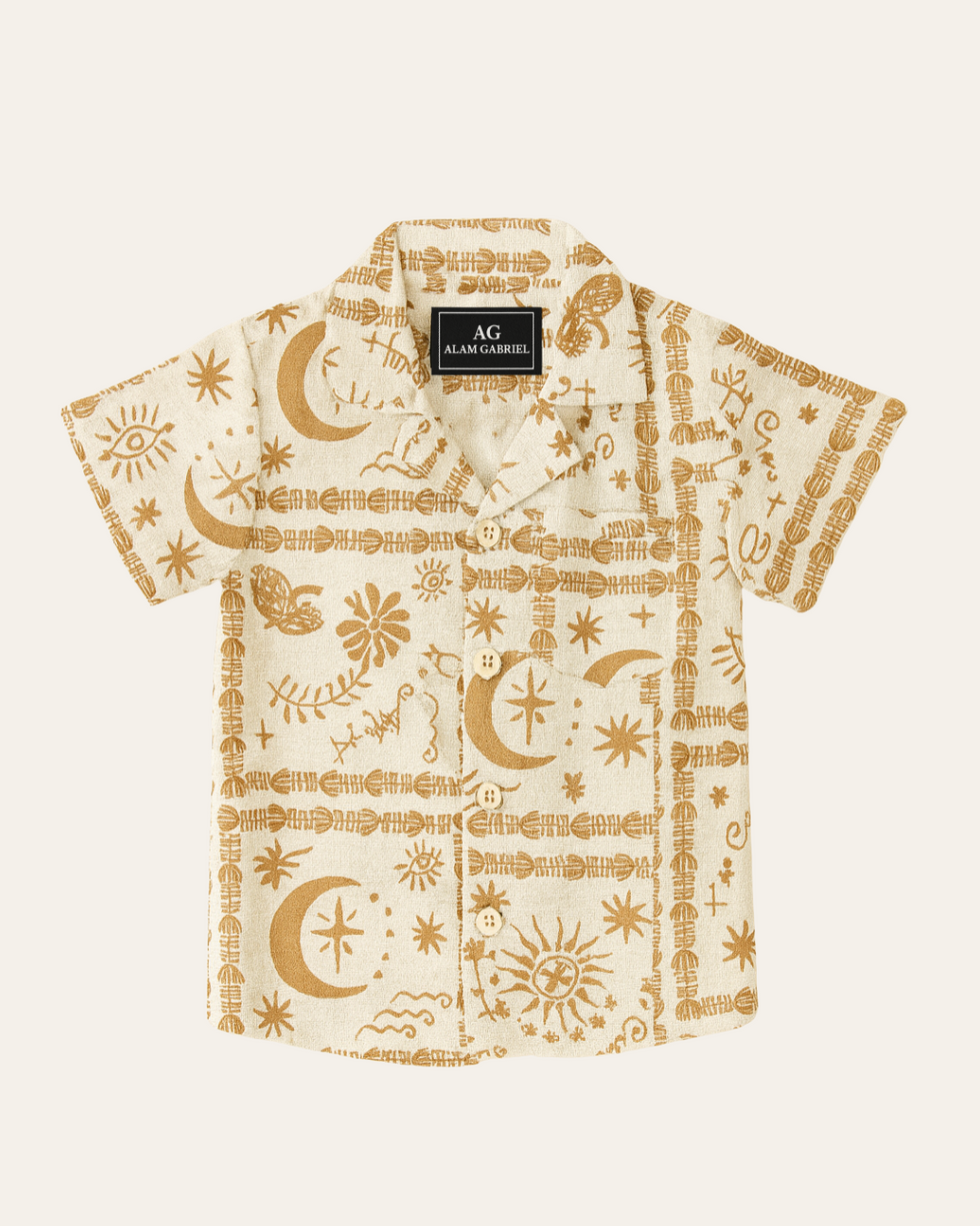 Conjunto Camisa Lino Estampada (opción 3)