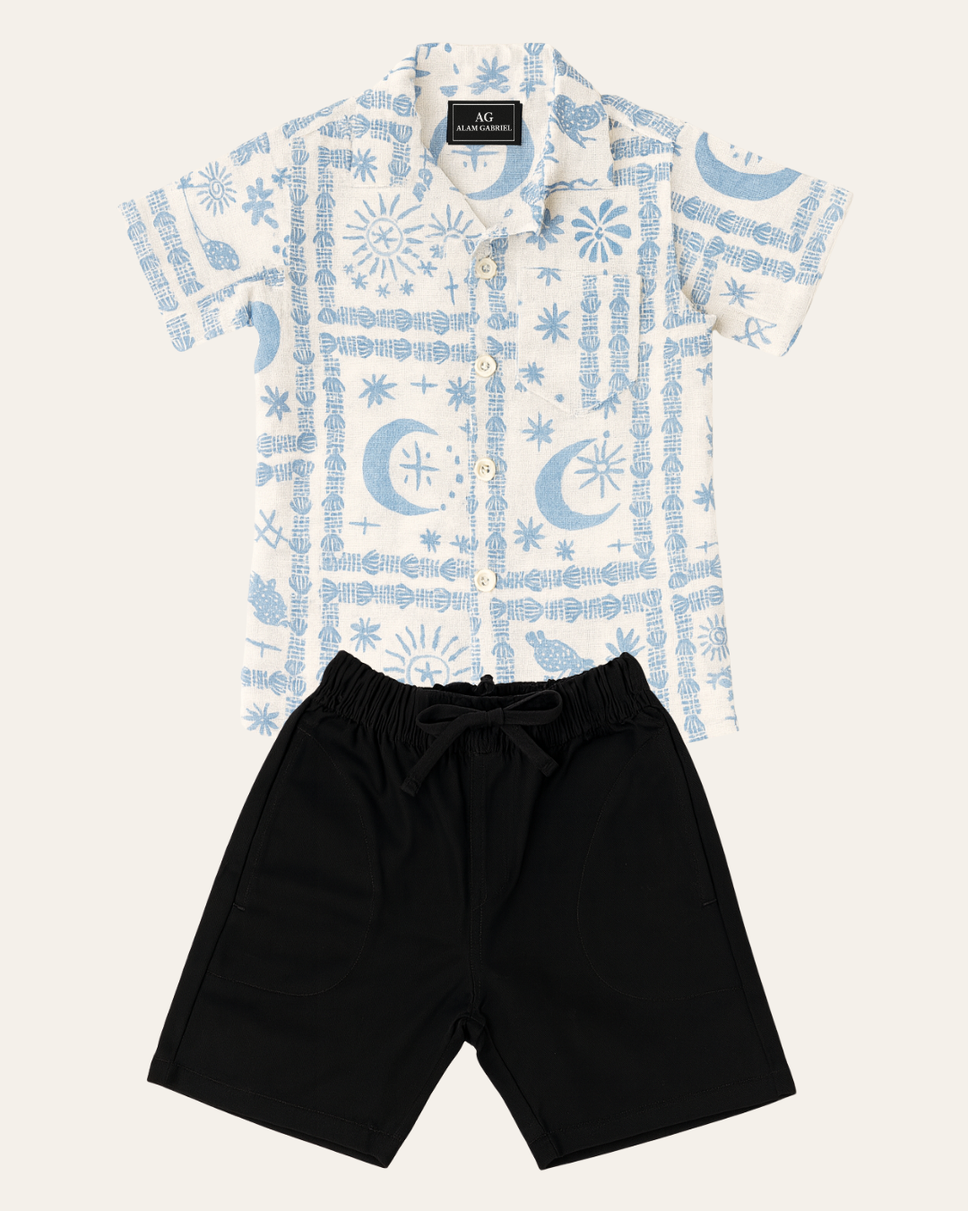 Conjunto Camisa Lino Estampada (opción 8)