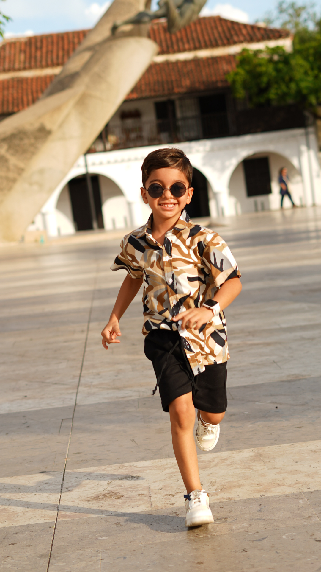 Conjunto camisa estampada