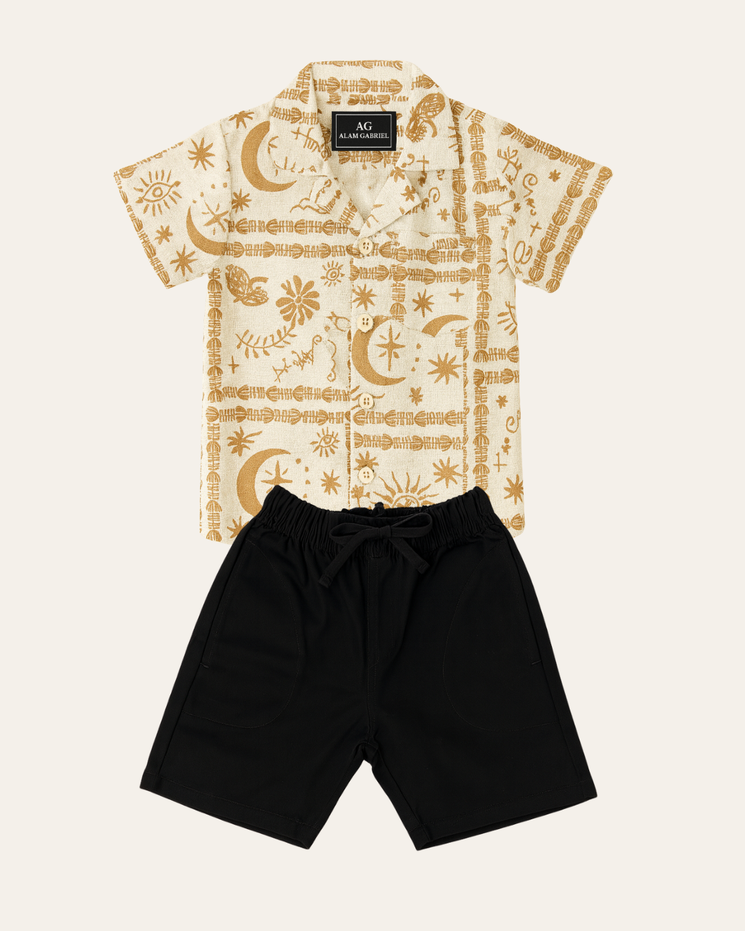 Conjunto Camisa Lino Estampada (opción 3)