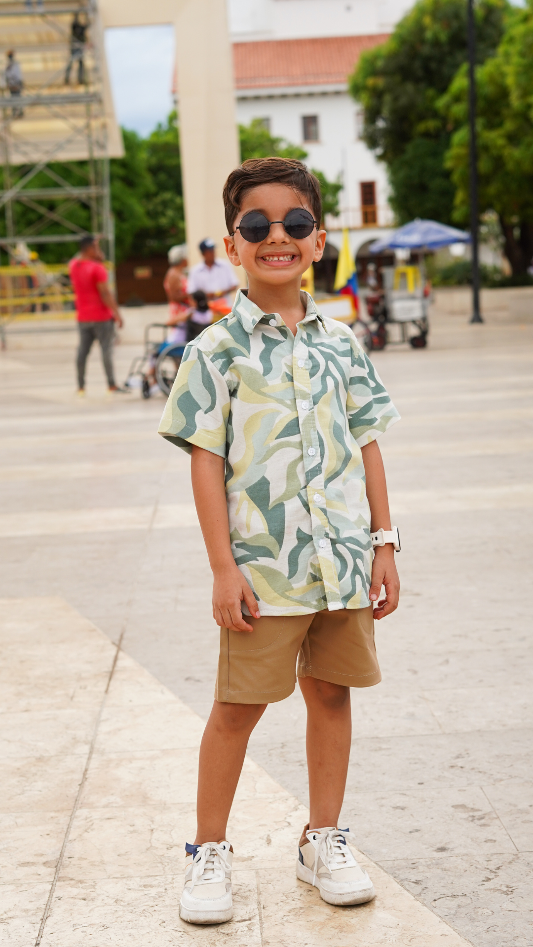 Conjunto camisa estampada