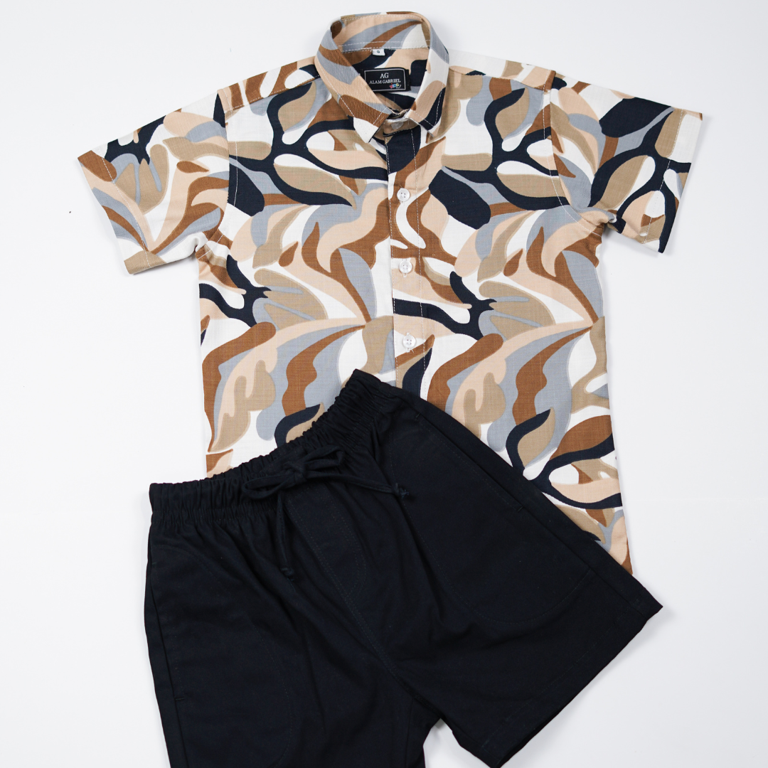 Conjunto camisa estampada