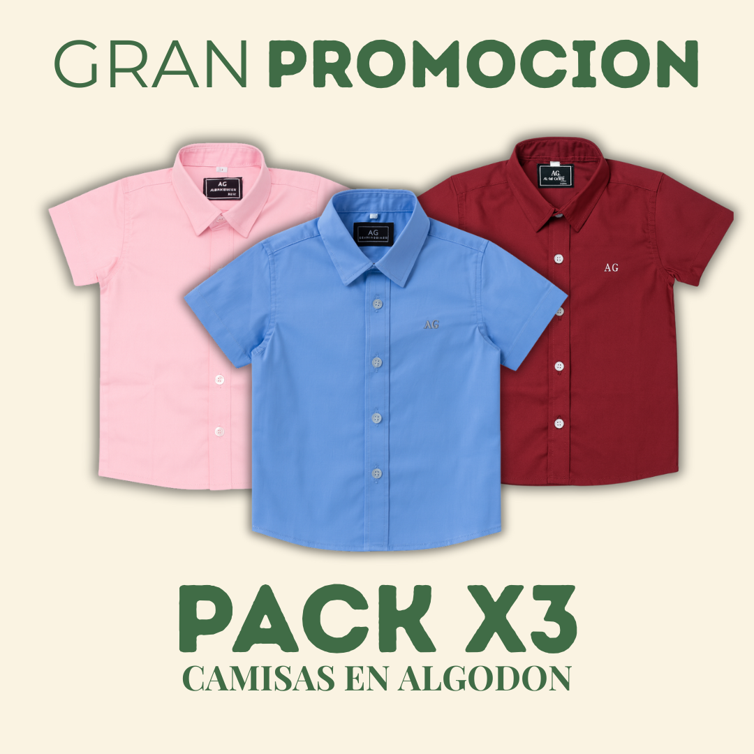 Set de 3 Camisas Opción 3