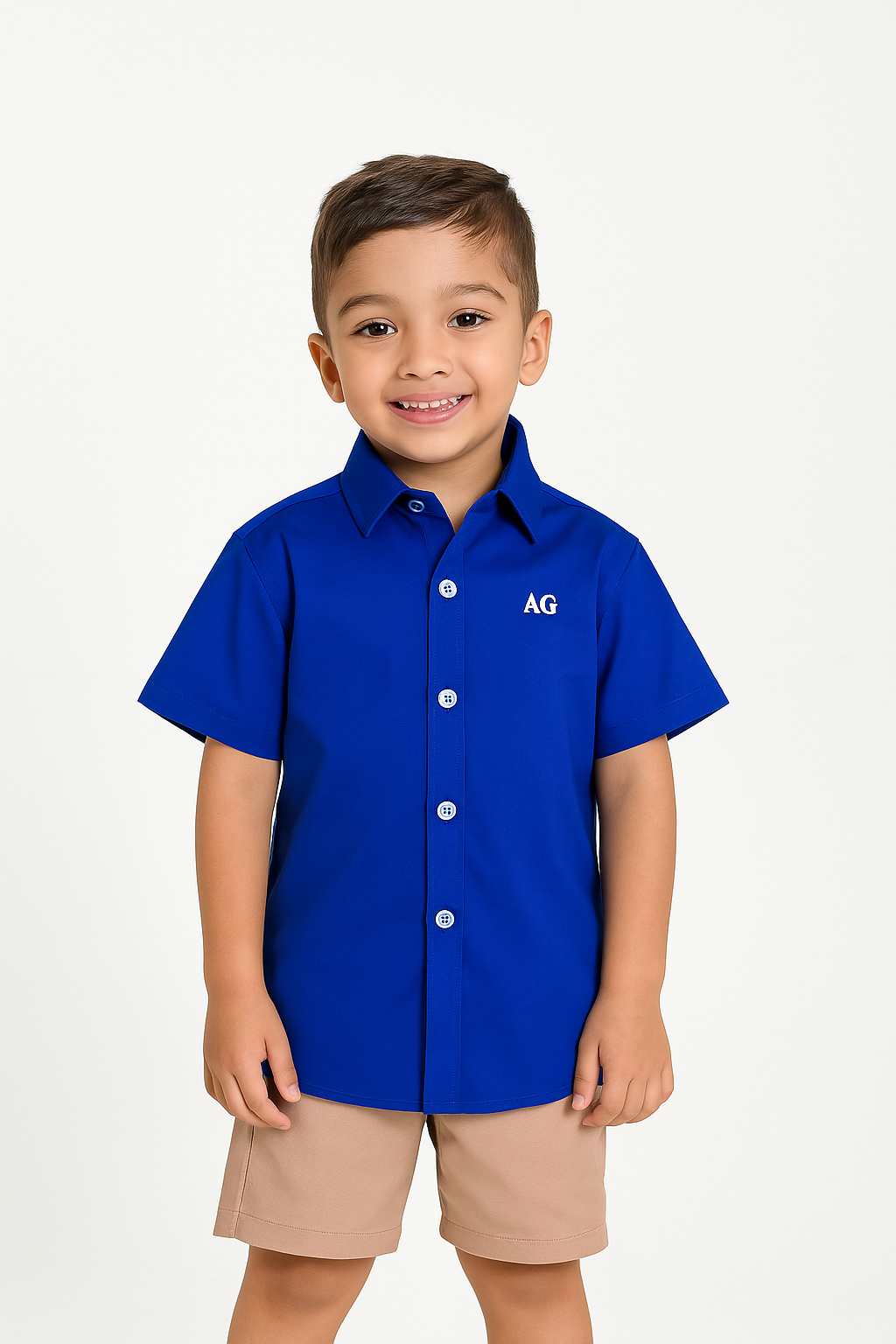 Camisa de niño manga corta rey