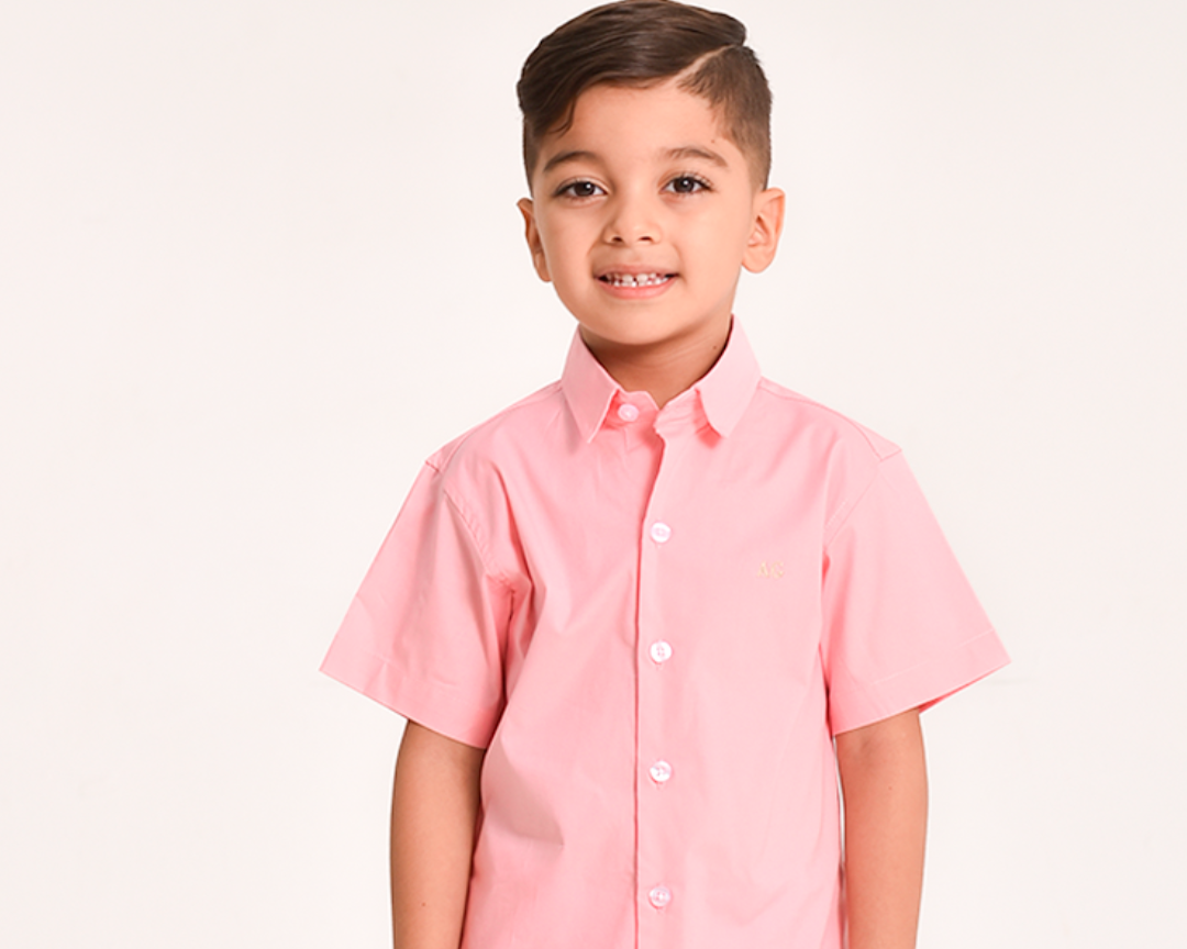 Conjunto camisa rosa