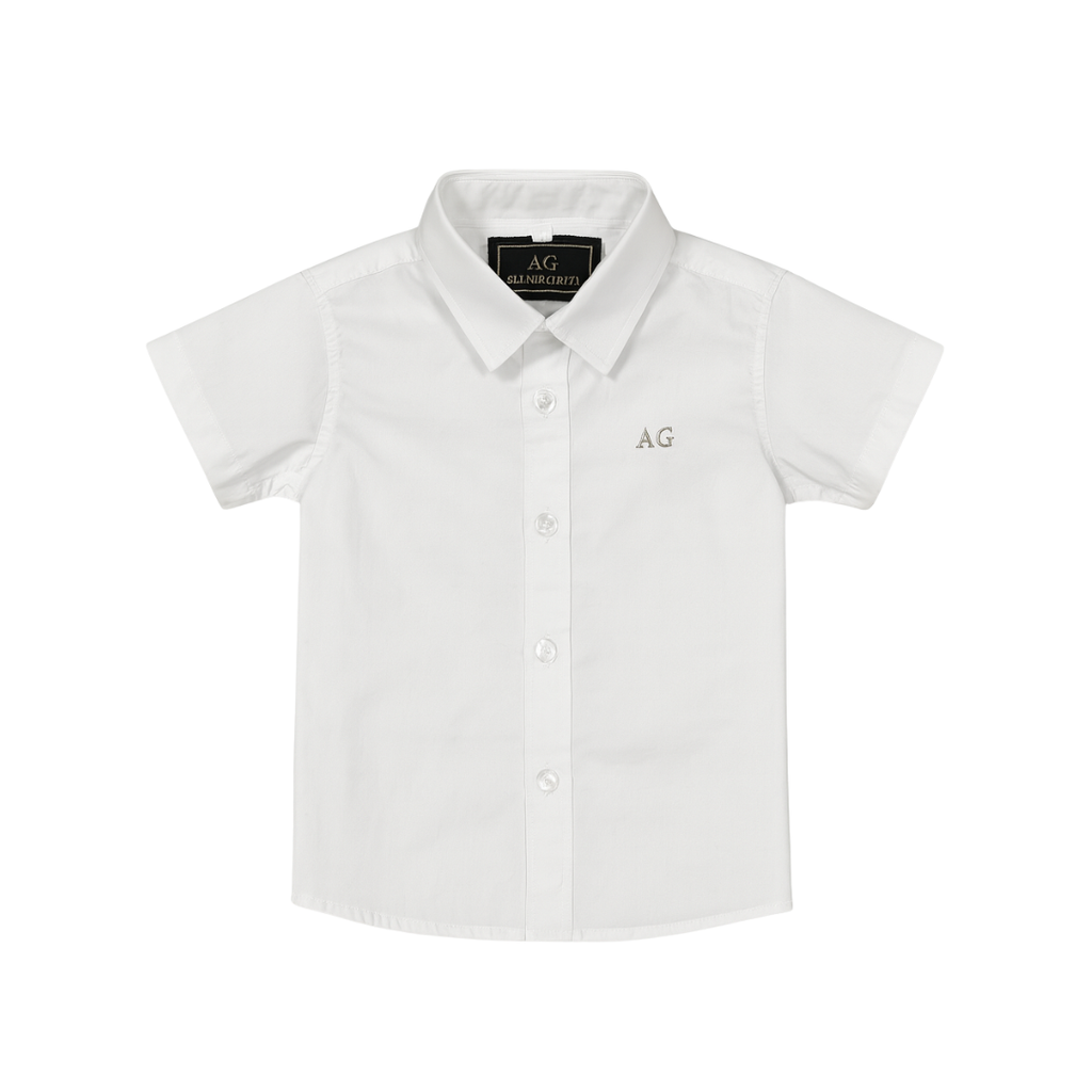 Set camisero pantalón bermuda y camisa Blanca