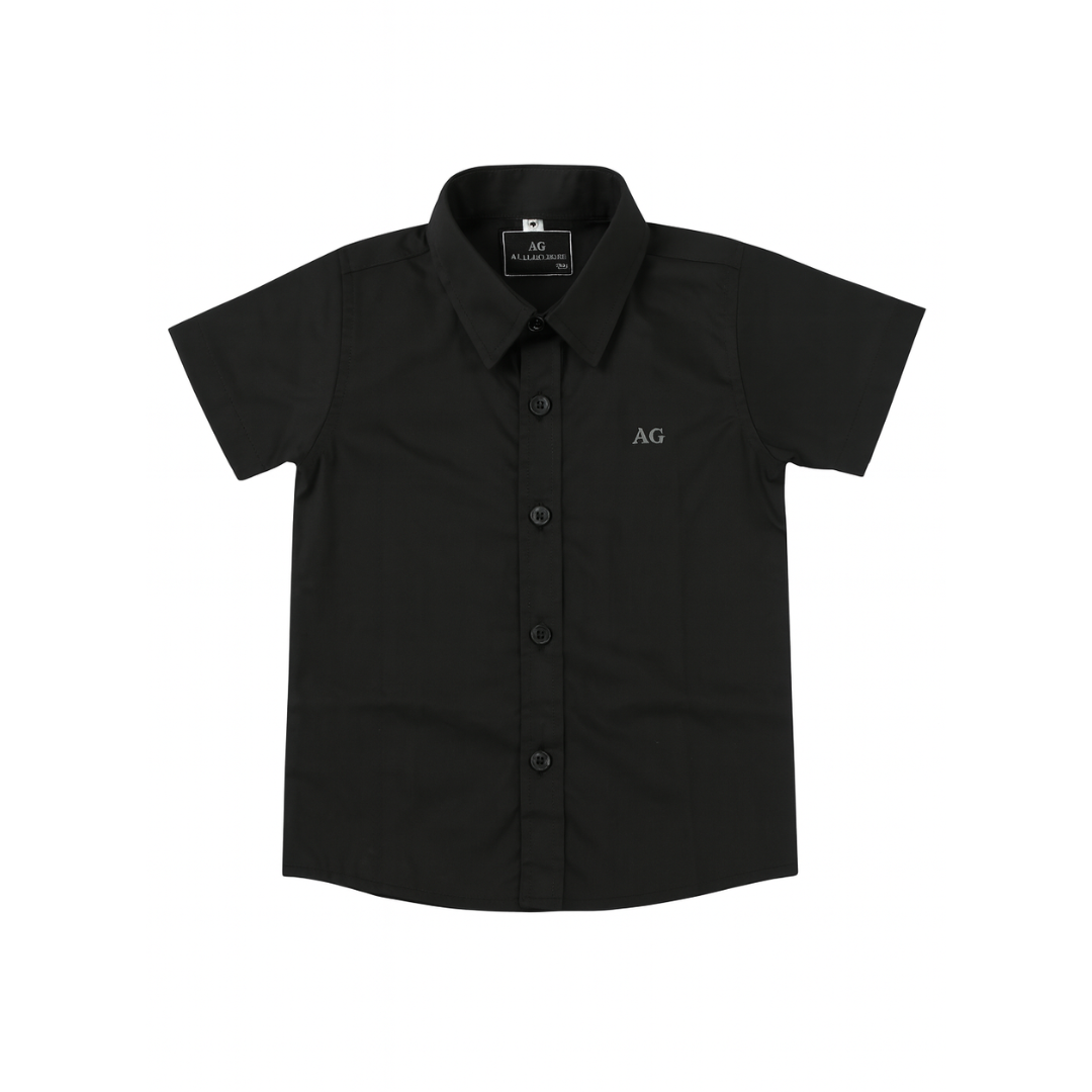 Set camisero pantalón Negro, Bermuda Negra y Camisa Negra