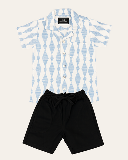 Conjunto Camisa Lino Estampada (opción 4)