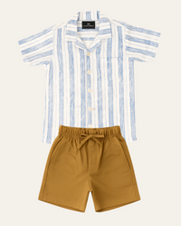 Conjunto Camisa Lino Estampada (opción 7)