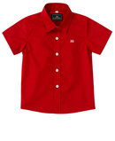 Camisa de niño manga corta roja