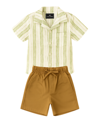 Conjunto Camisa Lino Estampada (opción 2)