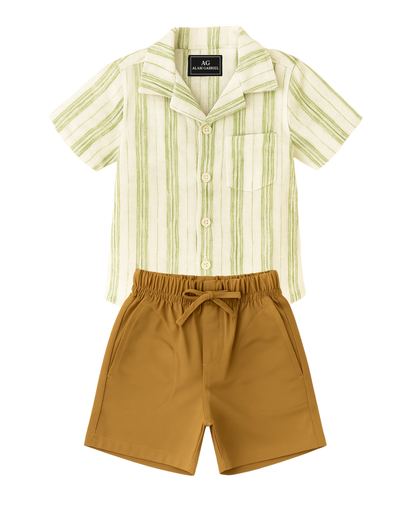 Conjunto Camisa Lino Estampada (opción 2)