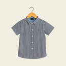 Camisa de líneas Azul