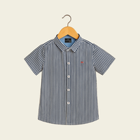 Camisa de líneas Azul