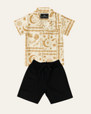 Conjunto Camisa Lino Estampada (opción 3)