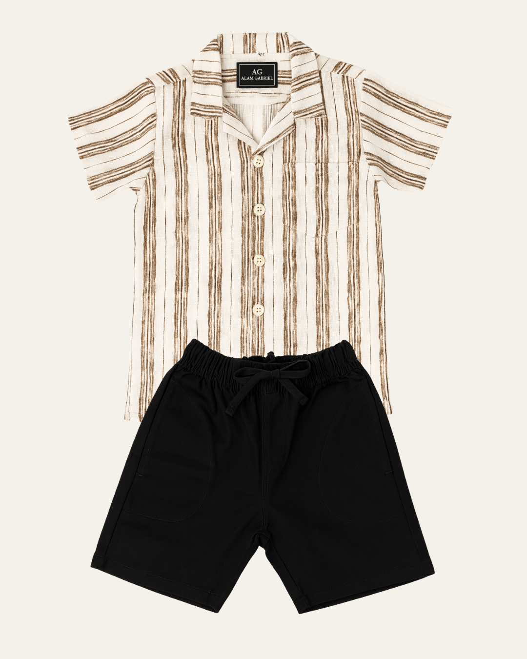 Conjunto Camisa Lino Estampada Ref: 1