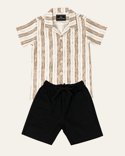 Conjunto Camisa Lino Estampada (opción 1)