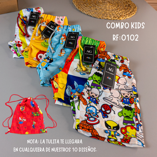 Combo X5 pantalonetas.