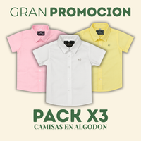 Set de 3 Camisas Opción 1