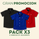 Set de 3 Camisas Opción 2