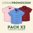 Set de 3 Camisas Opción 3