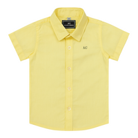 Set camisero pantalón bermuda y camisa Amarillo