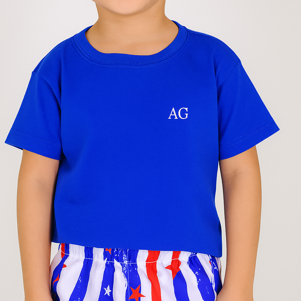 Suéter básico azul rey