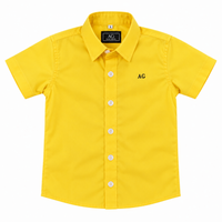 Camisa de niño manga corta amarilla