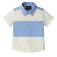 Camisa dos bloques celeste