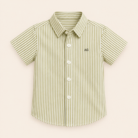 Camisa rayas verde de Niño