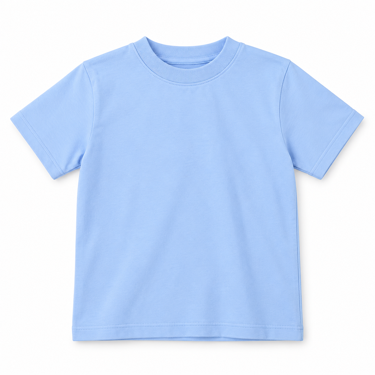 Camiseta Tela Pesada Azul Bebe