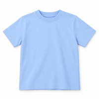 Camiseta Tela Pesada Azul Bebe