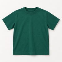 Camiseta Tela Pesada Verde Botella