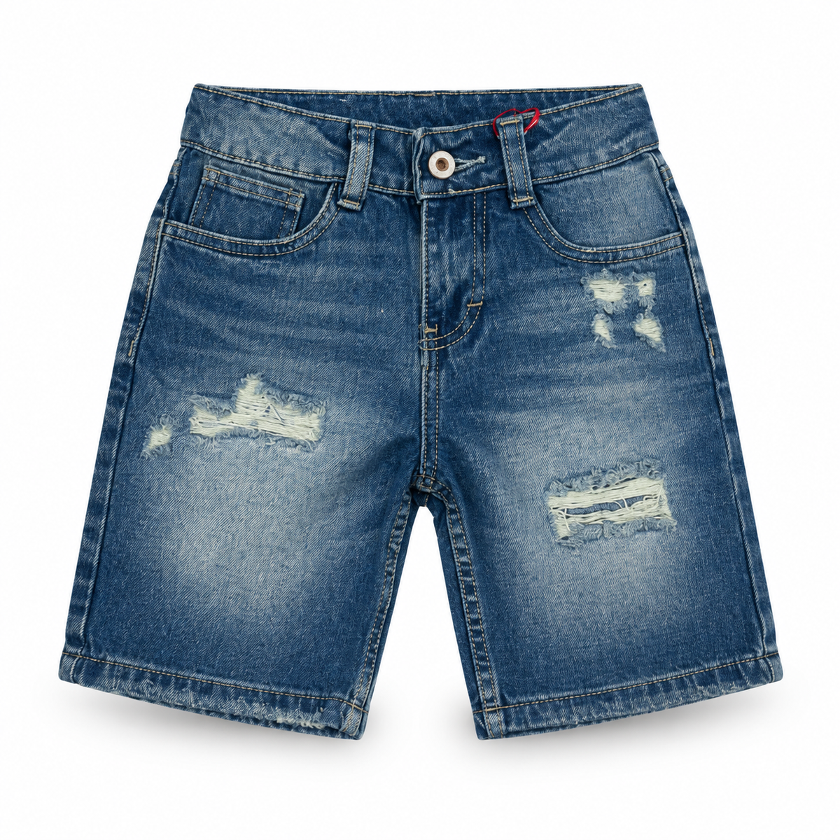 Bermuda Jeans Rígida Índigo