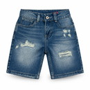 Bermuda Jeans Rígida Índigo