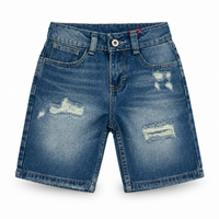 Bermuda Jeans Rígida Índigo