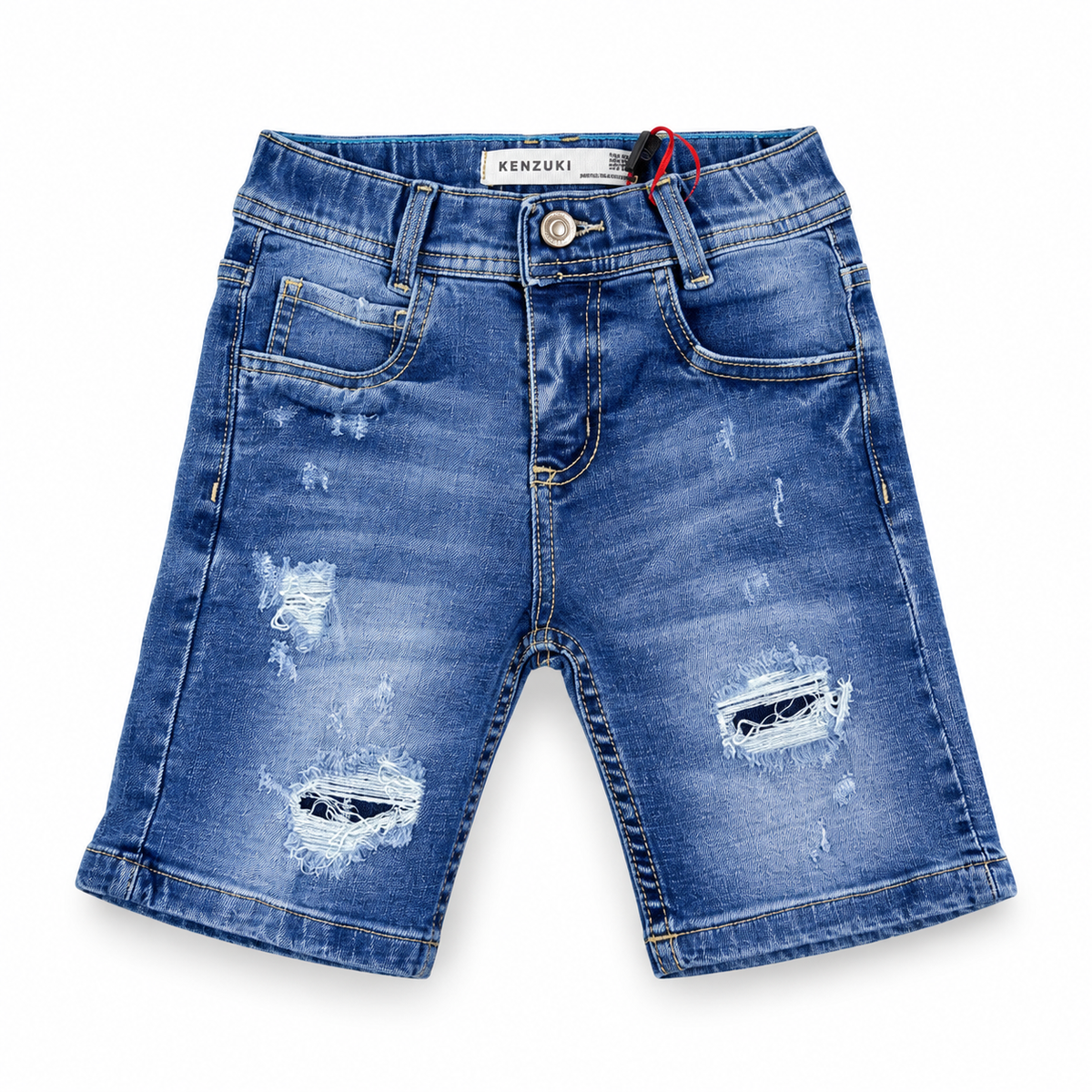 Bermuda Jeans Rígida Azul Medio