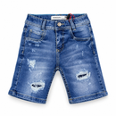 Bermuda Jeans Rígida Azul Medio