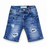 Bermuda Jeans Rígida Azul Medio
