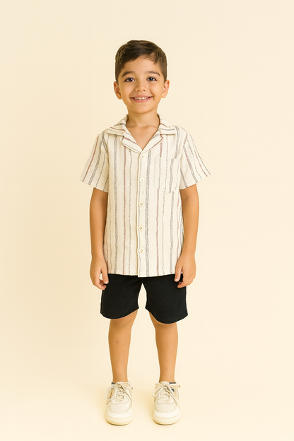 Conjunto Camisa Lino Estampada (opción 6)