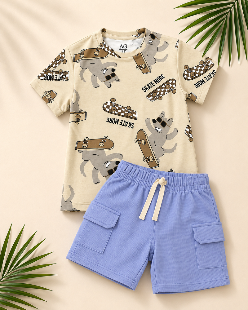 Conjunto Skate Azul