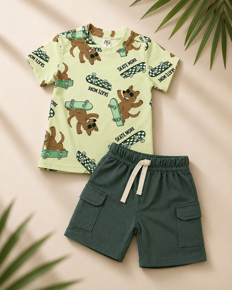 Conjunto Skate Verde