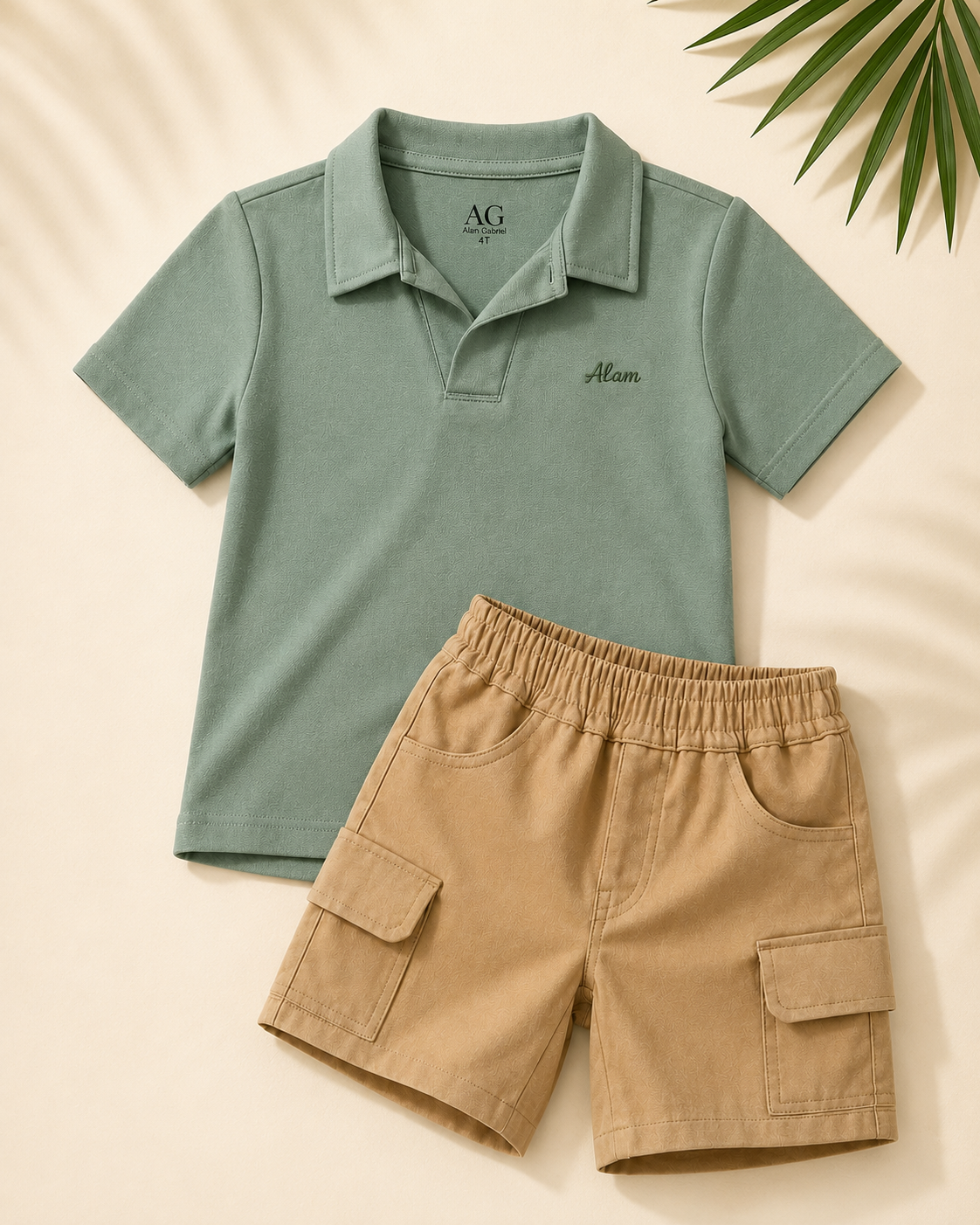 Polo Bose Verde  + Bermuda Cargo