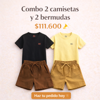 Combo x2 Bermudas + 2 Suéter Básico