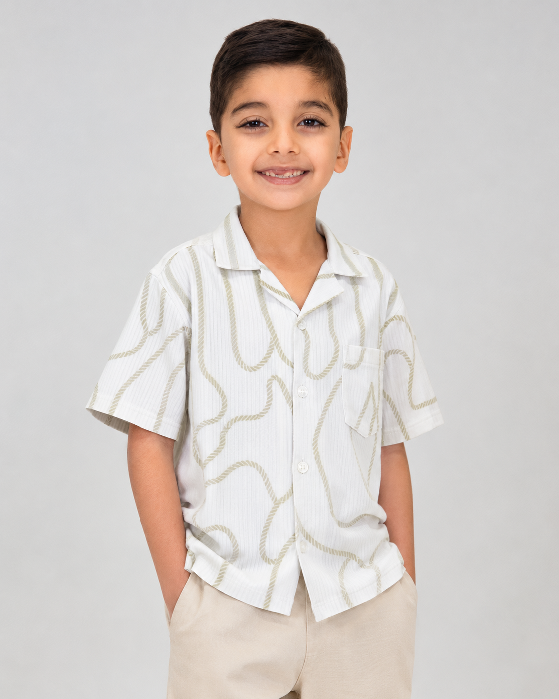 Camisa Travesía - Líneas Beige