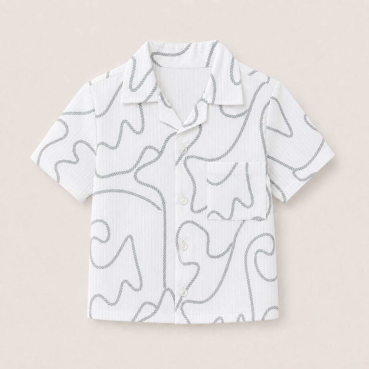 Camisa Travesía - Líneas Gris
