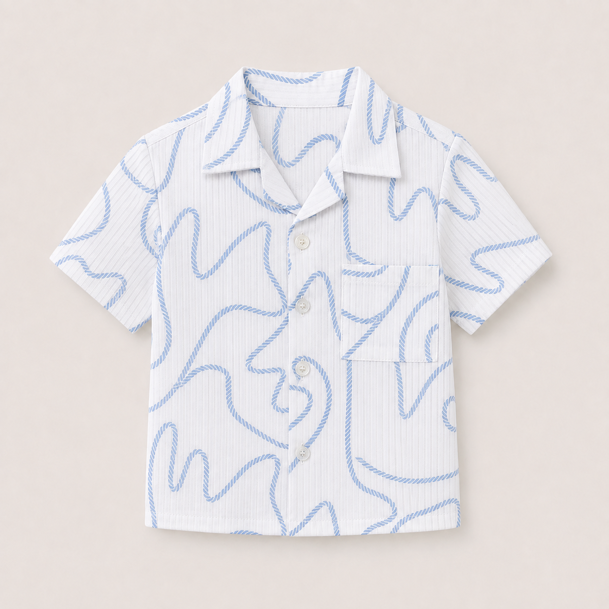 Camisa Travesía - Líneas azul
