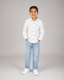 Camisa De lino AG Blanca