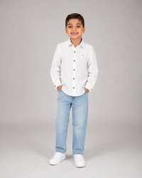 Camisa De lino AG Blanca