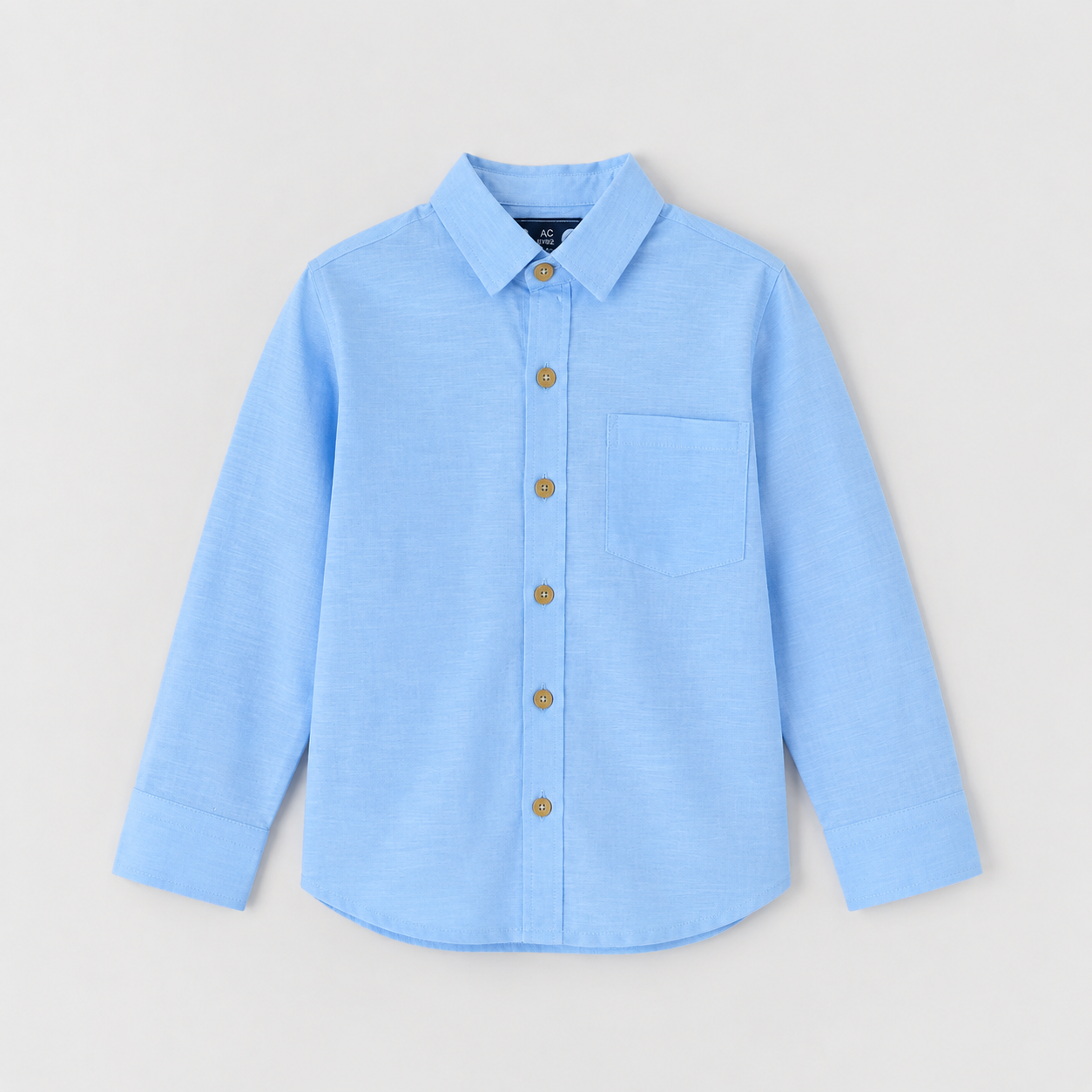 Camisa De lino AG Celeste